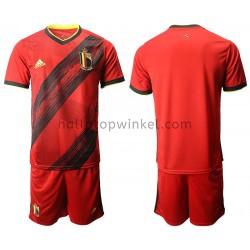 België Voetbalshirt Kleuters/Kids Thuis Tenue EK 2020 Korte Mouw