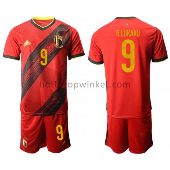 België Voetbalshirt Romelu Lukaku 9 Thuis Tenue EK 2020 Korte Mouw