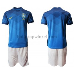 Brazilië Voetbalshirt Kleuters/Kids Uit Tenue 2020-2021 Korte Mouw