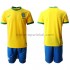 Brazilië Voetbalshirt Kleuters/Kids Thuis Tenue 2020-2021 Korte Mouw