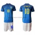 Brazilië Voetbalshirt Neymar JR 10 Kleuters/Kids Uit Tenue 2020-2021 Korte Mouw