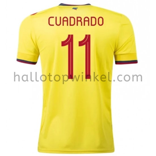 Colombia Voetbalshirt Cuadrado 11 Thuis Tenue 2020-2021 Korte Mouw