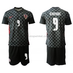 Kroatië Voetbalshirt Andrej Kramaric 9 Kleuters/Kids Uit Tenue EK 2020 Korte Mouw