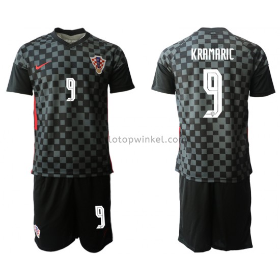 Kroatië Voetbalshirt Andrej Kramaric 9 Kleuters/Kids Uit Tenue EK 2020 Korte Mouw