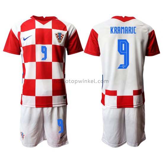 Kroatië Voetbalshirt Andrej Kramaric 9 Kleuters/Kids Thuis Tenue EK 2020 Korte Mouw