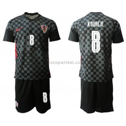 Kroatië Voetbalshirt Mateo Kovacic 8 Kleuters/Kids Uit Tenue EK 2020 Korte Mouw