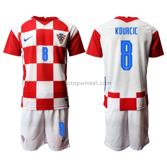 Kroatië Voetbalshirt Mateo Kovacic 8 Kleuters/Kids Thuis Tenue EK 2020 Korte Mouw