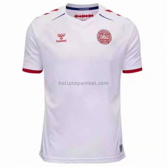 Denemarken Voetbalshirt Uit Tenue EK 2020 Korte Mouw