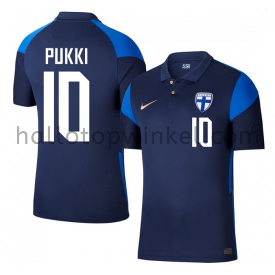 Finland Voetbalshirt Teemu Pukki 10 Uit Tenue EK 2020 Korte Mouw