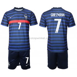 Frankrijk Voetbalshirt Antoine Griezmann 7 Kleuters/Kids Thuis Tenue EK 2020 Korte Mouw
