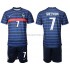 Frankrijk Voetbalshirt Antoine Griezmann 7 Kleuters/Kids Thuis Tenue EK 2020 Korte Mouw