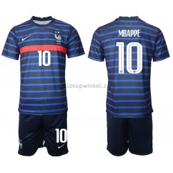 Frankrijk Voetbalshirt Kylian Mbappé 10 Kleuters/Kids Thuis Tenue EK 2020 Korte Mouw