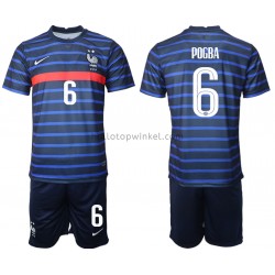 Frankrijk Voetbalshirt Paul Pogba 6 Kleuters/Kids Thuis Tenue EK 2020 Korte Mouw