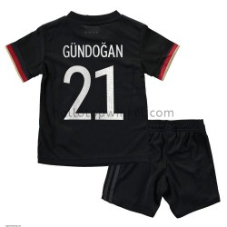 Duitsland Voetbalshirt Ilkay Gundogan 21 Kleuters/Kids Uit Tenue EK 2020 Korte Mouw