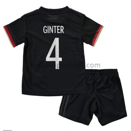 Duitsland Voetbalshirt Matthias Ginter 4 Kleuters/Kids Uit Tenue EK 2020 Korte Mouw