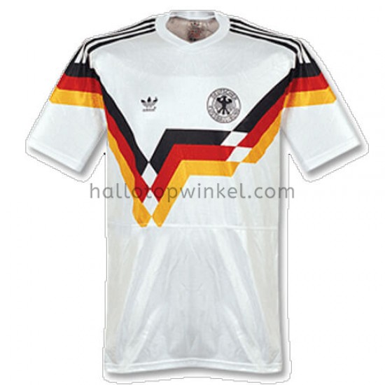 Duitsland Voetbalshirt Retro Thuis Tenue 1990 Korte Mouw