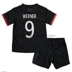 Duitsland Voetbalshirt Timo Werner 9 Kleuters/Kids Uit Tenue EK 2020 Korte Mouw