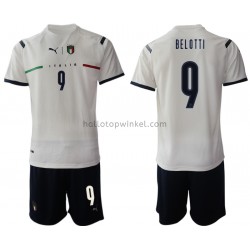 Italië Voetbalshirt Andrea Belotti 9 Kleuters/Kids Uit Tenue 2021-2022 Korte Mouw