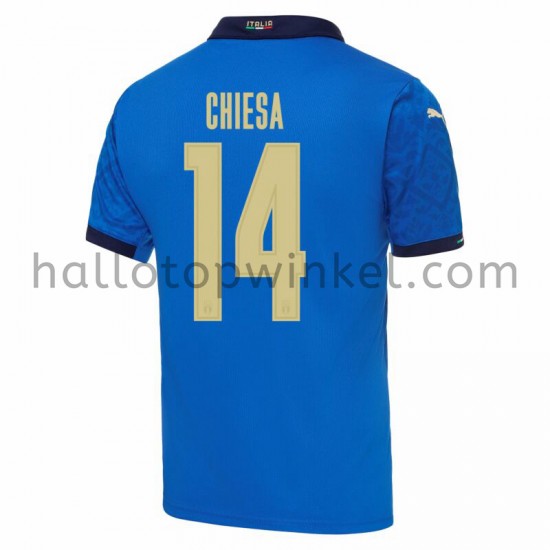 Italië Voetbalshirt Federico Chiesa 14 Thuis Tenue EK 2020 Korte Mouw