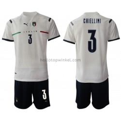 Italië Voetbalshirt Giorgio Chiellini 3 Kleuters/Kids Uit Tenue 2021-2022 Korte Mouw