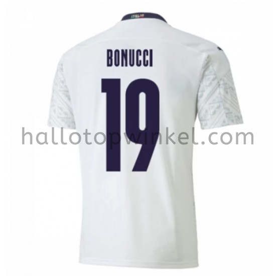 Italië Voetbalshirt Leonardo Bonucci 19 Uit Tenue EK 2020 Korte Mouw