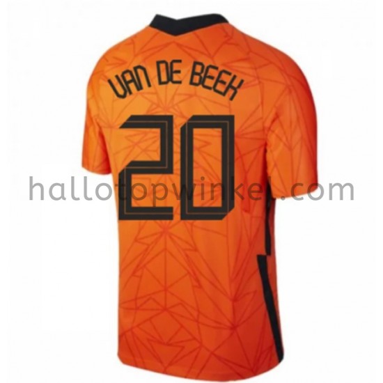Nederland Voetbalshirt Donny van de Beek 20 Thuis Tenue EK 2020 Korte Mouw