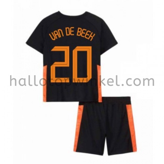 Nederland Voetbalshirt Donny van de Beek 20 Kleuters/Kids Uit Tenue EK 2020 Korte Mouw