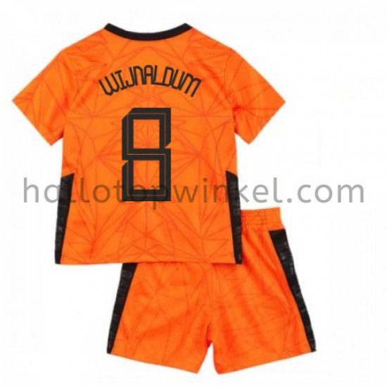 Nederland Voetbalshirt Georginio Wijnaldum 8 Kleuters/Kids Thuis Tenue EK 2020 Korte Mouw