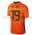 Nederland Voetbalshirt Luuk de Jong 19 Thuis Tenue EK 2020 Korte Mouw