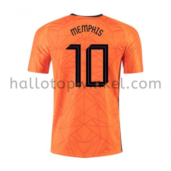 Nederland Voetbalshirt MEMPHIS 10 Thuis Tenue EK 2020 Korte Mouw