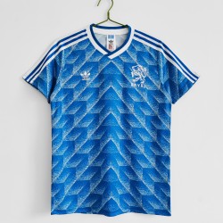 Nederland Voetbalshirt Retro Uit Tenue 1988 Korte Mouw