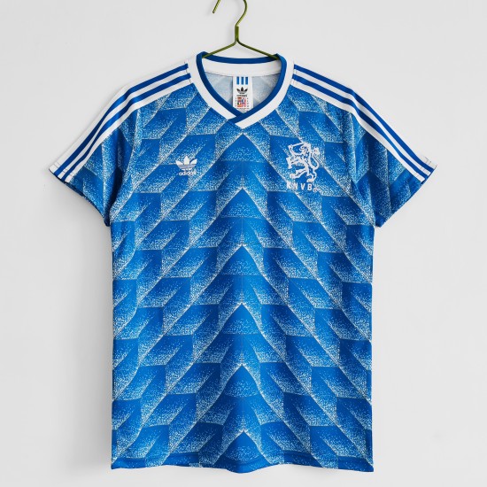 Nederland Voetbalshirt Retro Uit Tenue 1988 Korte Mouw