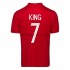 Noorwegen Voetbalshirt Joshua King 7 Thuis Tenue 2020-2021 Korte Mouw