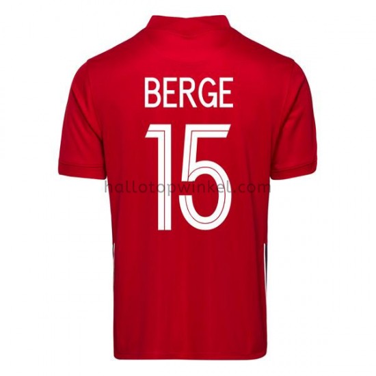 Noorwegen Voetbalshirt Sander Berge 15 Thuis Tenue 2020-2021 Korte Mouw