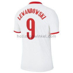 Polen Voetbalshirt Robert Lewandowski 9 Thuis Tenue EK 2020 Korte Mouw