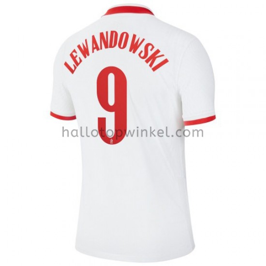 Polen Voetbalshirt Robert Lewandowski 9 Thuis Tenue EK 2020 Korte Mouw