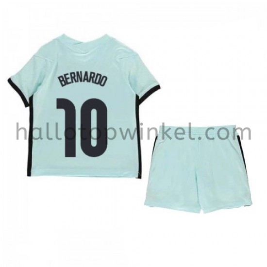 Portugal Voetbalshirt Bernardo Silva 10 Kleuters/Kids Uit Tenue EK 2020 Korte Mouw