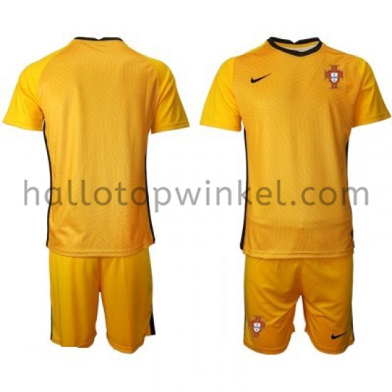 Portugal Voetbalshirt Doelman Kleuters/Kids Uit Tenue EK 2020 Korte Mouw