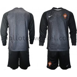 Portugal Voetbalshirt Doelman Kleuters/Kids Thuis Tenue EK 2020 Lange Mouw