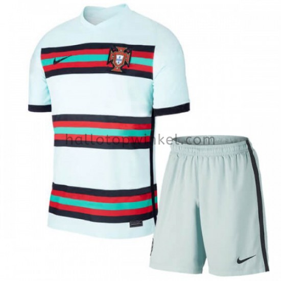 Portugal Voetbalshirt Kleuters/Kids Uit Tenue EK 2020 Korte Mouw