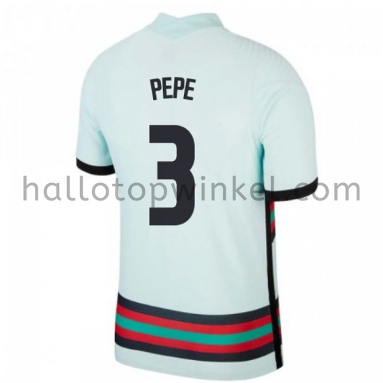 Portugal Voetbalshirt Pepe 3 Uit Tenue EK 2020 Korte Mouw