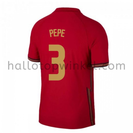 Portugal Voetbalshirt Pepe 3 Thuis Tenue EK 2020 Korte Mouw