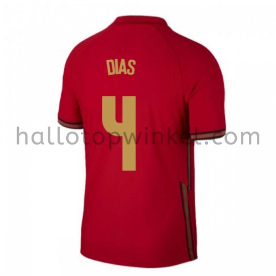 Portugal Voetbalshirt Ruben Dias 4 Thuis Tenue EK 2020 Korte Mouw
