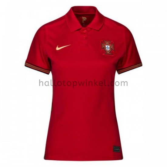 Portugal Voetbalshirt Dames Thuis Tenue EK 2020 Korte Mouw