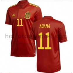 Spanje Voetbalshirt Adama 11 Thuis Tenue EK 2020 Korte Mouw