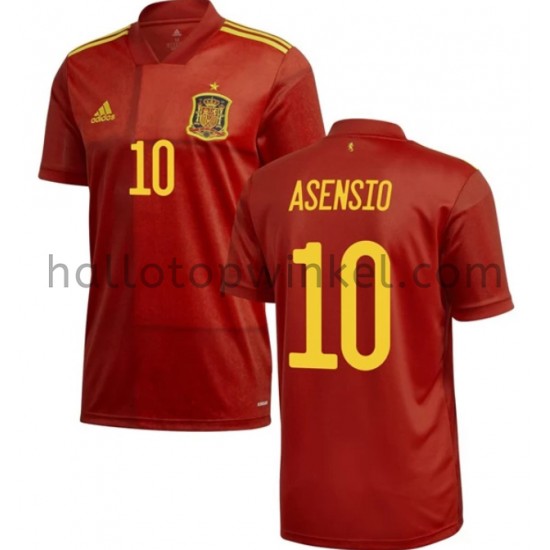 Spanje Voetbalshirt Asensio 10 Thuis Tenue EK 2020 Korte Mouw