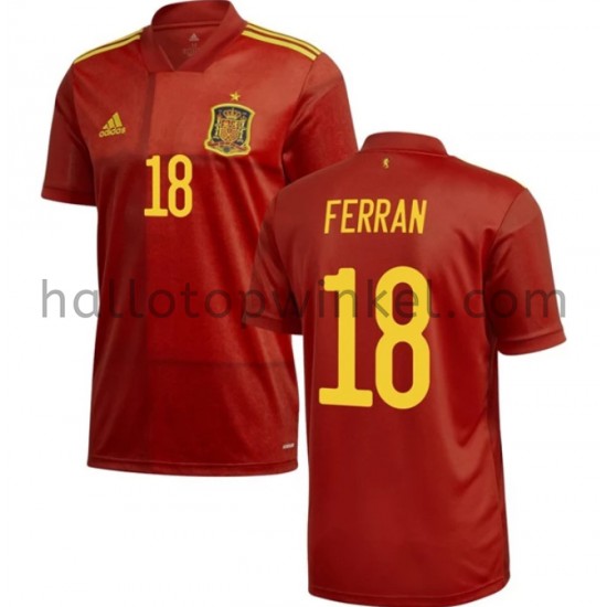 Spanje Voetbalshirt Ferran 18 Thuis Tenue EK 2020 Korte Mouw