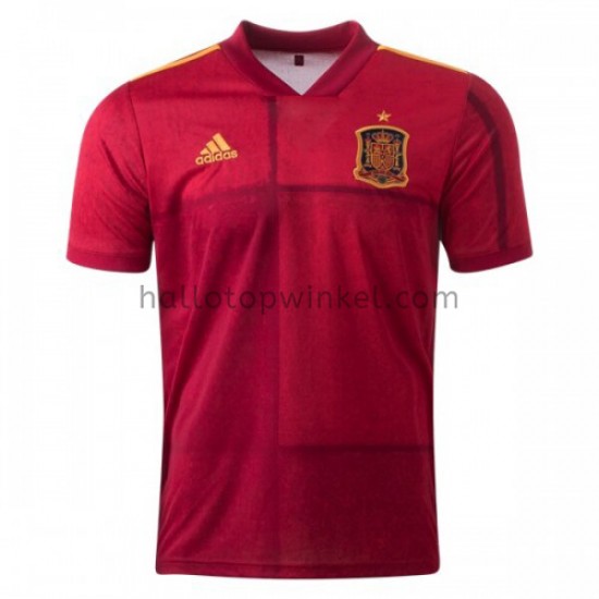 Spanje Voetbalshirt Thuis Tenue EK 2020 Korte Mouw