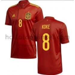 Spanje Voetbalshirt Koke 8 Thuis Tenue EK 2020 Korte Mouw