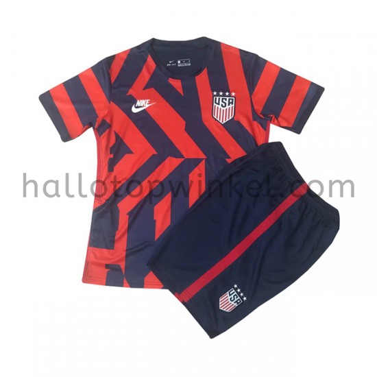 Verenigde Staten Voetbalshirt Kleuters/Kids Uit Tenue 2021-2022 Korte Mouw